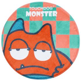 Touchdog Cartoon Sleepy Monster Rounded and Dog Mat