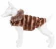 Dog Life Luxe 'Tira-Poochoo' Tiramisu Patterned Mink Coat Jacket