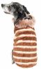 Dog Life Luxe 'Tira-Poochoo' Tiramisu Patterned Mink Coat Jacket