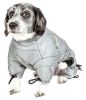 Helios Thunder-crackle Dog Full-Body Waded-Plush Adjustable Jacket Silver