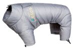 Helios Thunder-crackle Dog Full-Body Waded-Plush Adjustable Jacket Silver