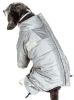 Helios Thunder-crackle Dog Full-Body Waded-Plush Adjustable Jacket Silver