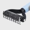 Large Pets Fur Knot Cutter Dog Grooming Shedding Tools Pet Cat Hair Removal Comb Brush Double Sided Pet Products Suppliers